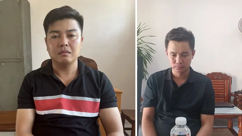 Nhóm người chém 2 anh em bị thương trình diện cơ quan công an
