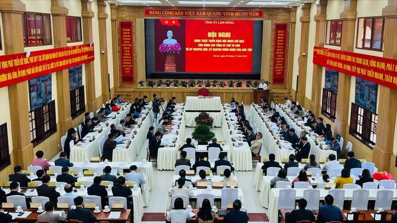 Lâm Đồng quán triệt, triển khai nội dung chỉ đạo của đồng chí Tổng Bí thư Tô Lâm về kỷ nguyên mới