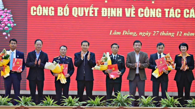 Tỉnh ủy Lâm Đồng công bố quyết định của Ban Bí thư Trung ương Đảng về công tác cán bộ