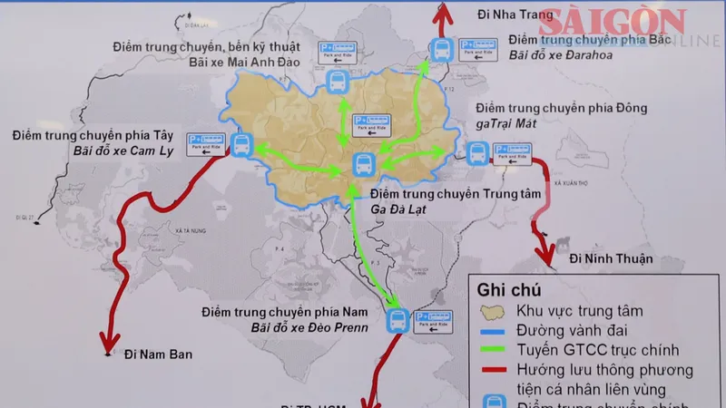 Lâm Đồng gấp rút triển khai các bãi đỗ xe trung tâm