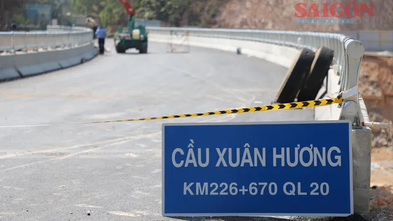Cầu Xuân Hương trên đèo Mimosa sẵn sàng đưa vào sử dụng