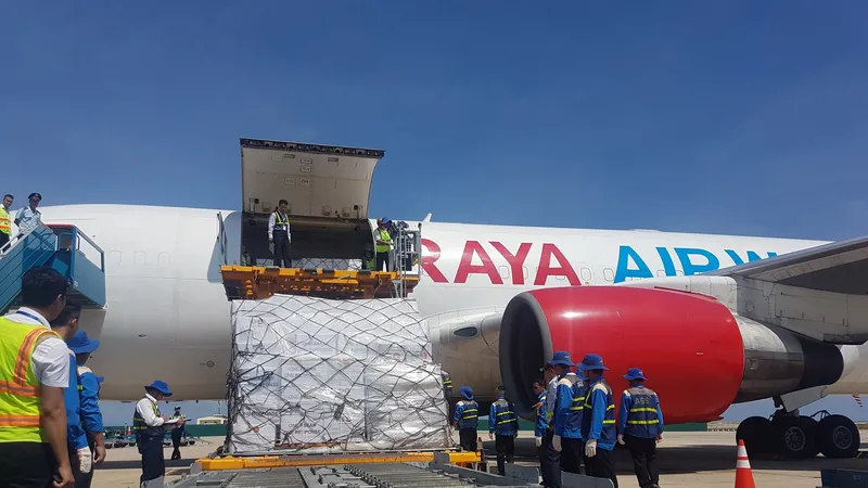 Hàng cứu trợ từ Cộng đồng ASEAN đến Việt Nam