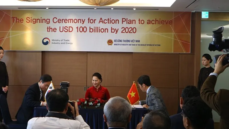 Việt Nam và Hàn Quốc đặt mục tiêu kim ngạch 2 chiều 100 tỷ USD