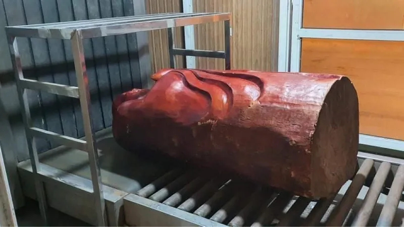 Thu giữ 11 pho tượng gỗ chứa hơn 237kg ma túy