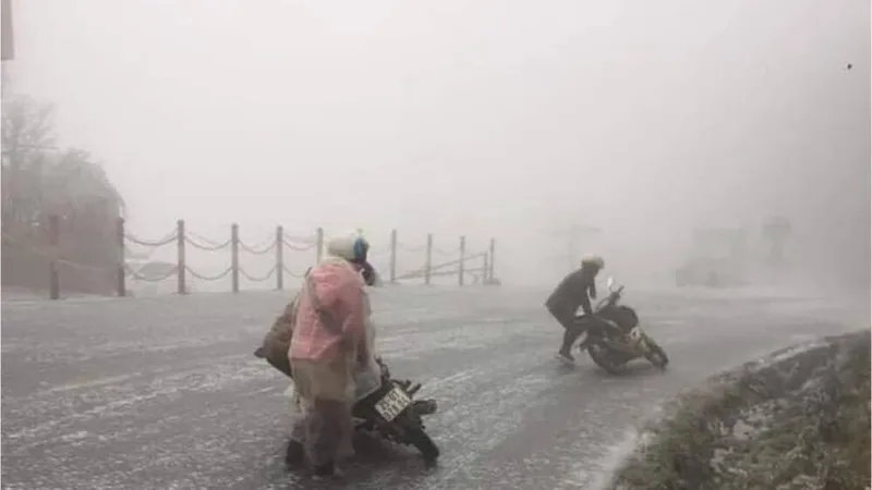 Dự báo vùng núi cao có thể xảy ra băng giá
