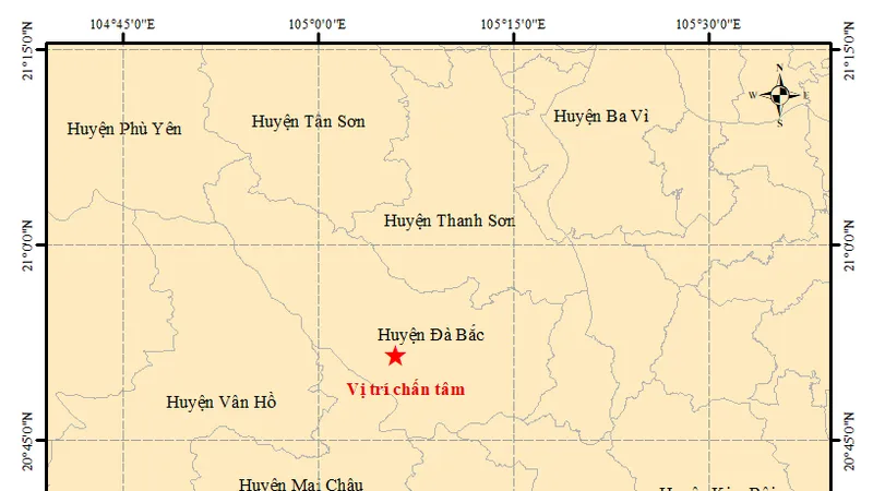 Động đất 4 độ richter gần thủy điện Hòa Bình