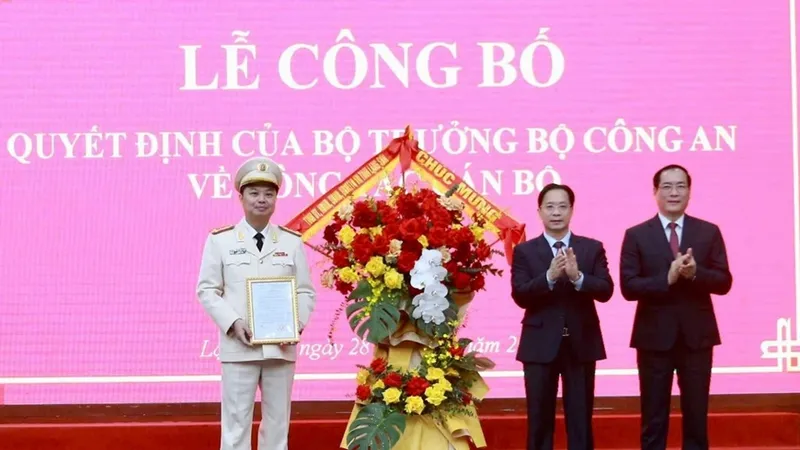 Công an tỉnh Lạng Sơn có tân giám đốc