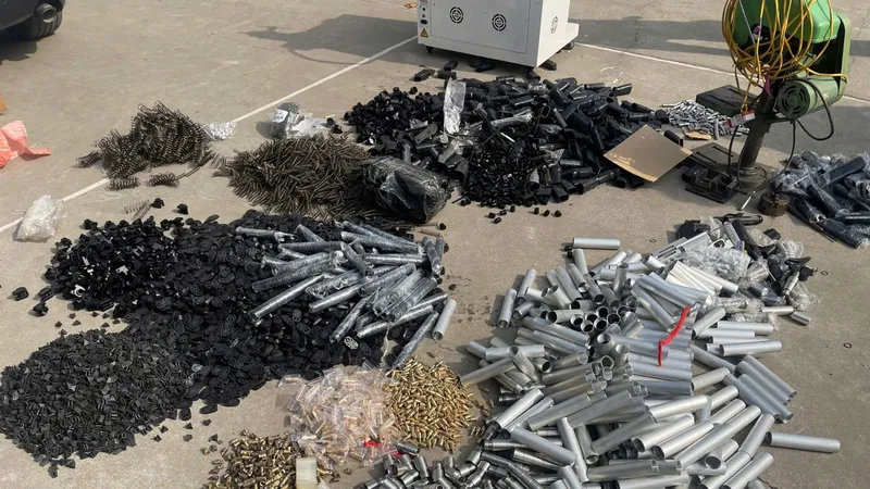 Thu giữ gần 30.000 linh kiện súng tại tỉnh Bắc Giang và Hà Nội 