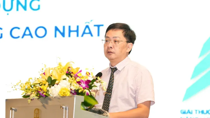 Lãnh đạo Cục Đổi mới sáng tạo, chuyển đổi xanh và khuyến công (Bộ Công thương) phát biểu