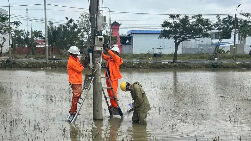 Không còn nhà ngập, điện cơ bản khắc phục xong