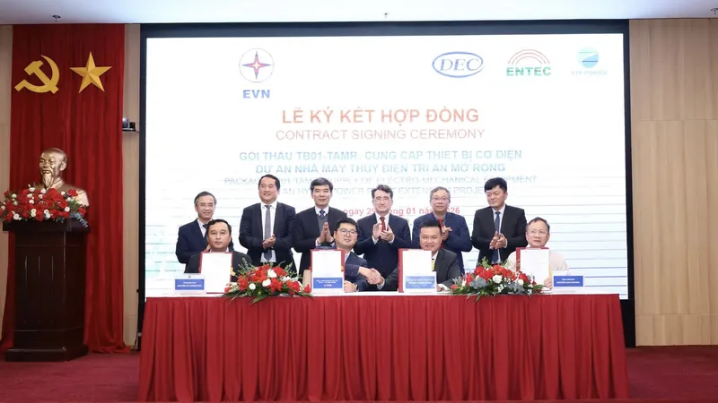 Triển khai gói thầu hơn 1.112 tỷ đồng cho dự án Nhà máy Thủy điện Trị An mở rộng