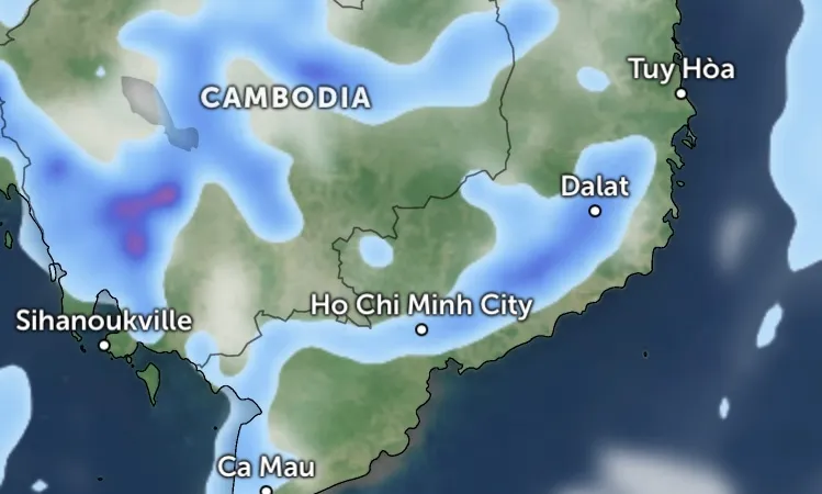 Chiều 5-3, nhiều nơi tại Tây Nguyên và Nam bộ mưa trái mùa
