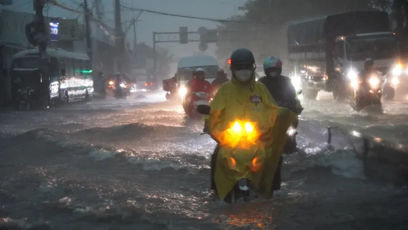 Sáng nay, mưa lớn trên diện rộng