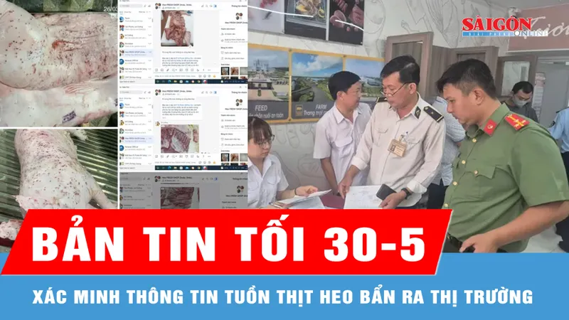 Bản tin tối 30-5: Xác minh thông tin tuồn thịt heo, gà bẩn ra thị trường