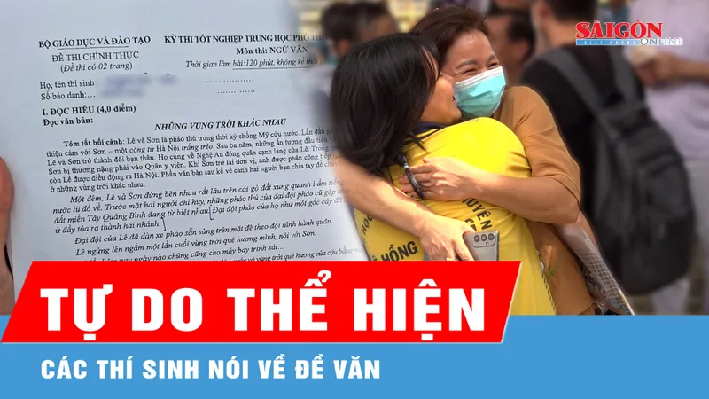 Thí sinh nói gì về đề thi Ngữ Văn?