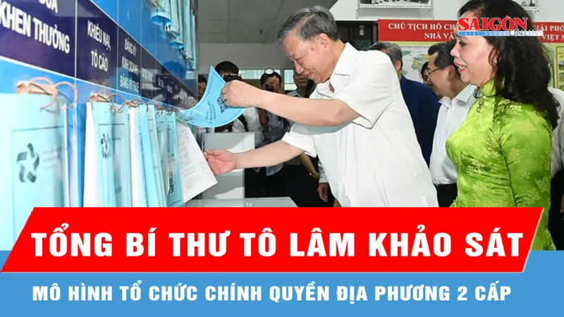 Tổng Bí thư Tô Lâm khảo sát thực tế mô hình chính quyền địa phương 2 cấp tại phường Xuân Hòa và xã Tân Vĩnh Lộc