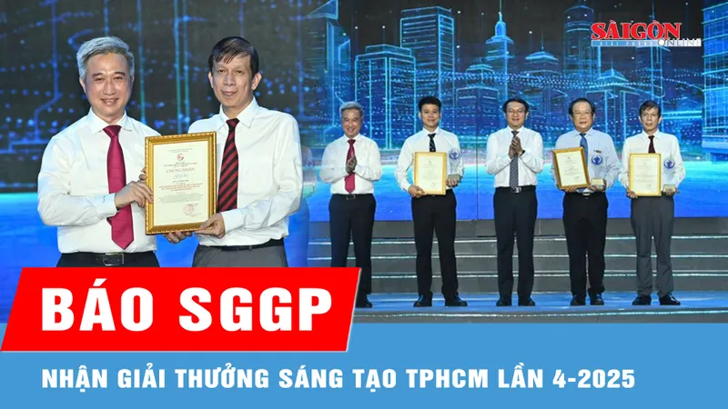 Báo SGGP nhận Giải thưởng Sáng tạo TPHCM năm 2025