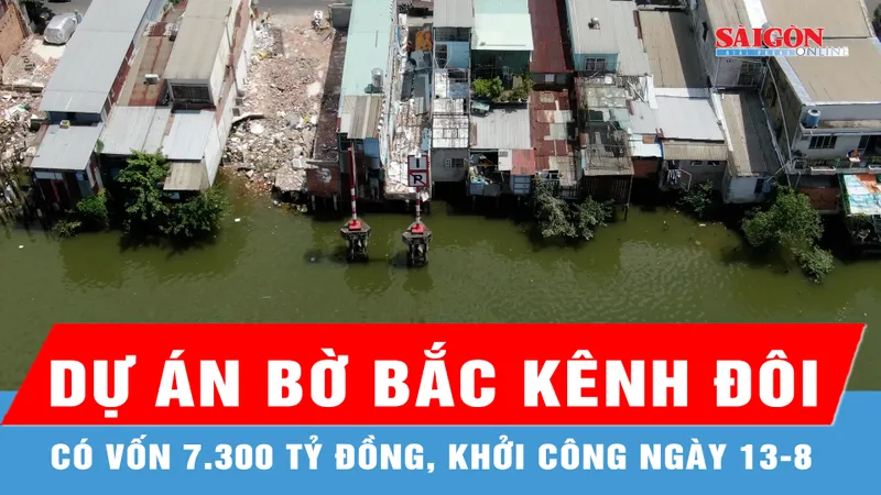 Ngày 13-8, TPHCM khởi công dự án bờ Bắc Kênh Đôi 7.300 tỷ đồng