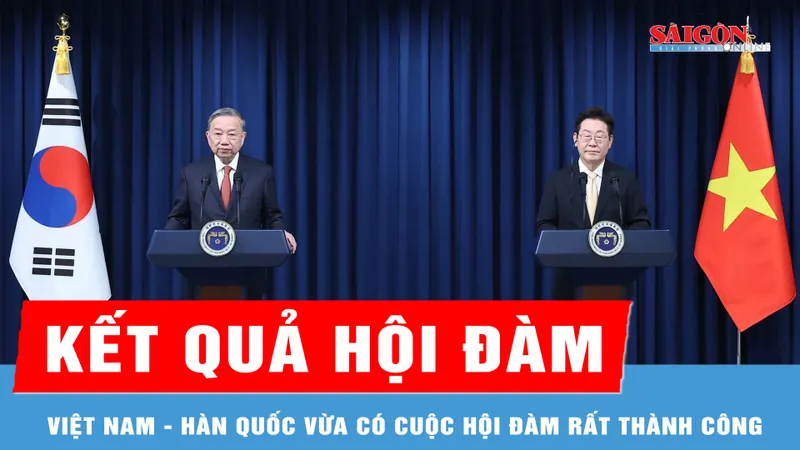 Tổng Bí thư Tô Lâm và Tổng thống Hàn Quốc Lee Jae Myung gặp gỡ báo chí