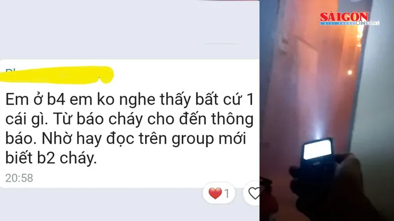 Cư dân chung cư thoát nạn nhờ biết tin cháy qua nhóm Zalo