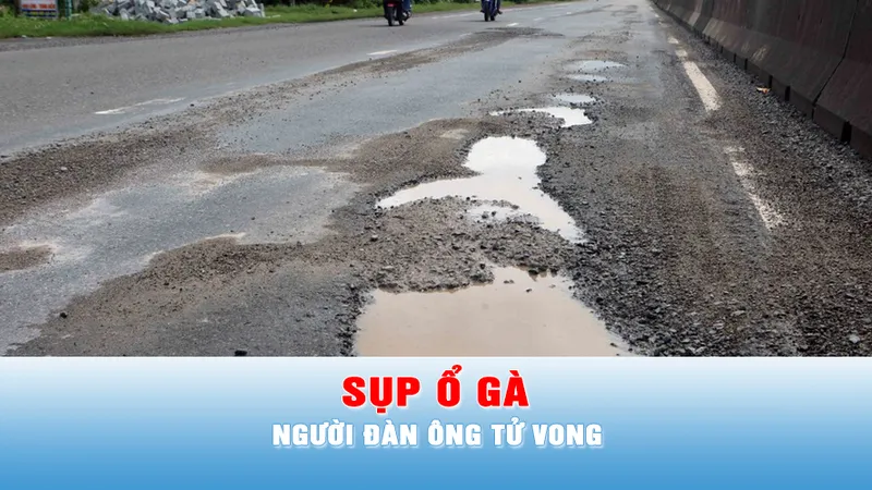 Podcast bản tin 17 GIỜ: Sụp ổ gà trên quốc lộ 62, người đàn ông tử vong