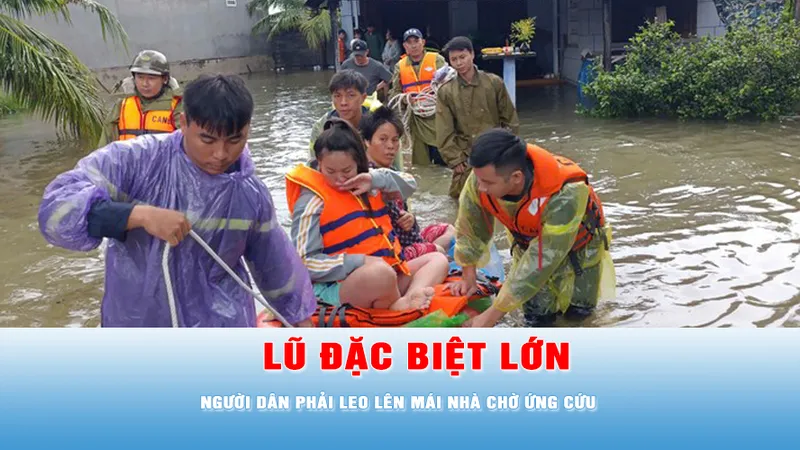 Podcast tin 17 Giờ 20-11: Nước lên gần đến nóc, người dân phải leo lên mái nhà chờ ứng cứu
