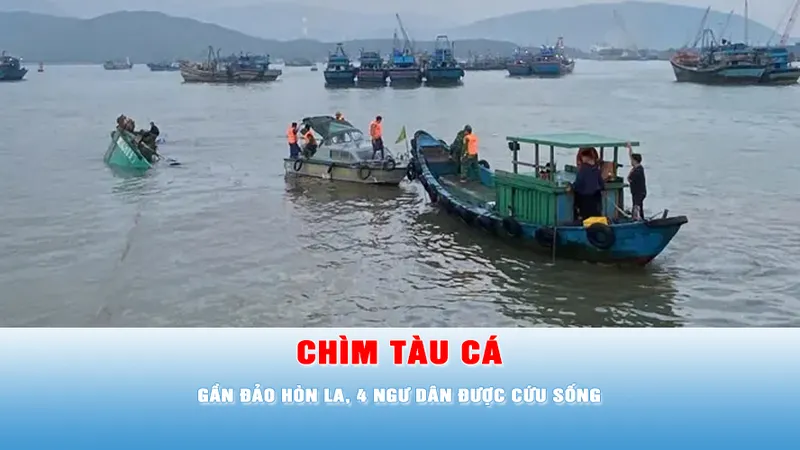 Podcast bản tin trưa 7-12: Tàu cá chìm gần đảo Hòn La, 4 ngư dân được cứu sống