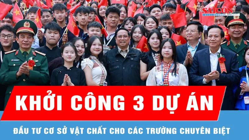 Khởi công 3 dự án đầu tư cơ sở vật chất cho các trường chuyên biệt