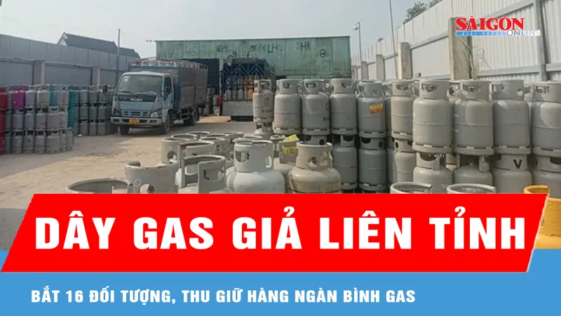 Triệt phá đường dây sản xuất gas giả liên tỉnh
