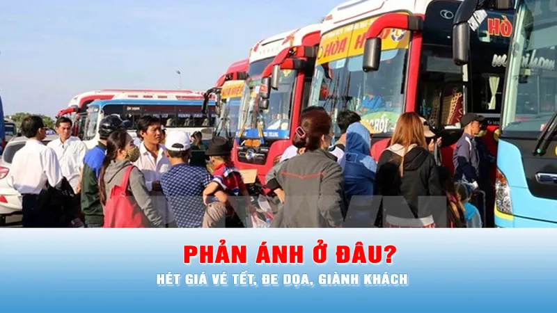 Podcast tin trưa 16-1: Bị đe dọa, giành khách, “hét” giá vé tết..., phản ánh ở đâu?
