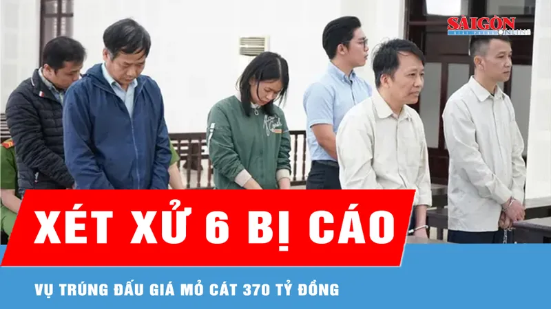Xét xử 6 bị cáo trong vụ trúng đấu giá mỏ cát 370 tỷ đồng