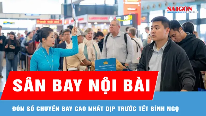 Sân bay Nội Bài đón số chuyến bay cao nhất dịp trước Tết Bính Ngọ 