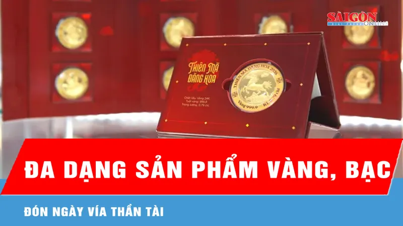 Đa dạng sản phẩm vàng, bạc đón ngày Vía Thần Tài