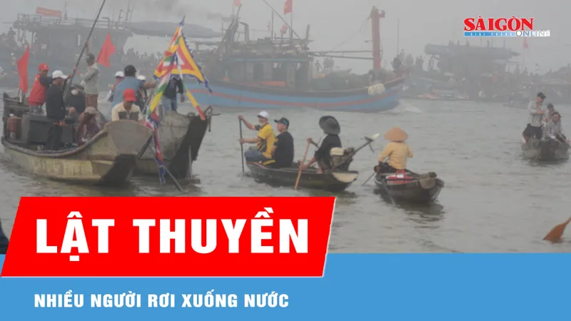 Lật thuyền khi đi xem đua ghe, 2 mẹ con tử vong 