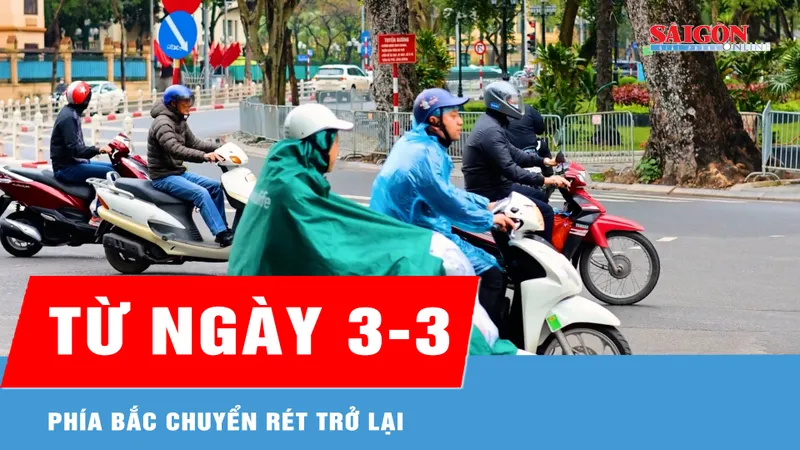 Từ ngày 3-3, phía Bắc chuyển rét trở lại 