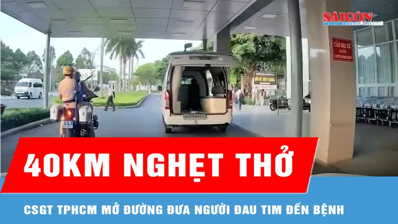 Tài xế taxi xúc động cảm ơn cảnh sát giao thông sau "40km nghẹt thở"