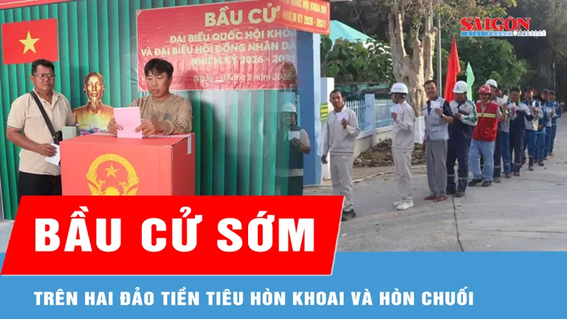 Sáng nay, cử tri đảo Hòn Khoai và Hòn Chuối bầu cử sớm 