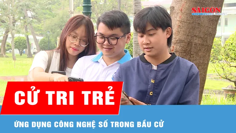 Cử tri trẻ ứng dụng công nghệ số trong bầu cử