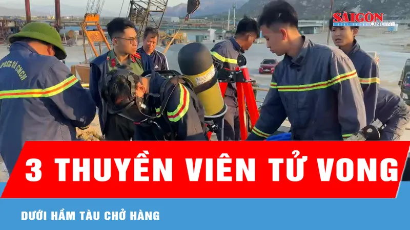 Khánh Hòa: 3 thuyền viên tử vong dưới hầm tàu chở hàng