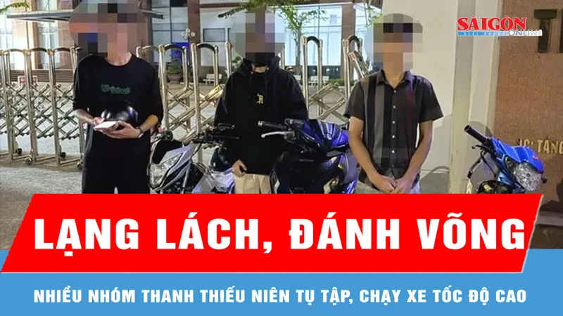 Xử lý nhóm thanh niên lạng lách, đánh võng ở trung tâm phường Trấn Biên 