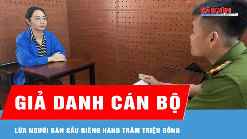 Bắt tạm giam một phụ nữ lừa người bán sầu riêng hàng trăm triệu đồng