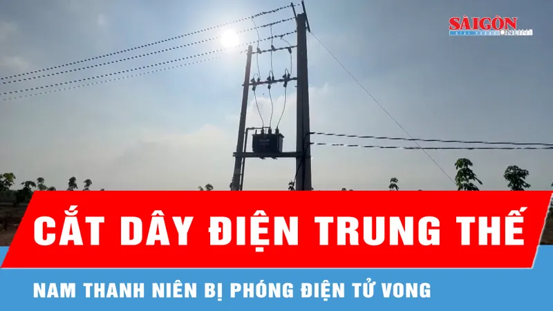 Dùng sào tự chế cắt dây điện trung thế, nam thanh niên bị phóng điện tử vong