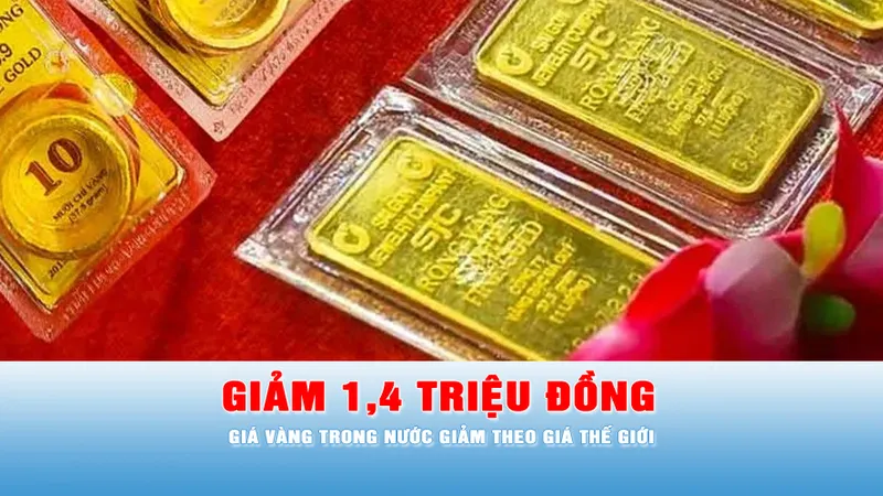 Podcast tin trưa 30-3: Giá vàng trong nước giảm theo vàng thế giới