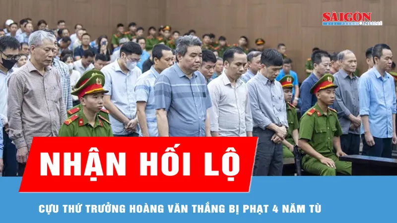 Cựu Thứ trưởng Hoàng Văn Thắng bị phạt 4 năm tù về tội "Nhận hối lộ" 