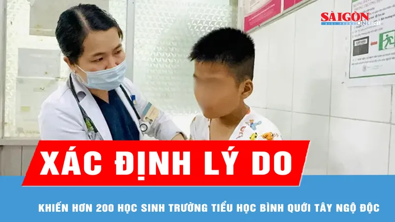 Xác định lý do khiến hơn 200 học sinh Trường Tiểu học Bình Quới Tây ngộ độc 