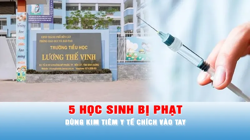 Podcast tin trưa 16-4: Năm học sinh bị phạt dùng kim tiêm y tế chích vào tay