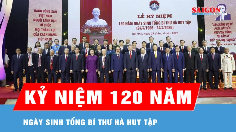 Tổng Bí thư, Chủ tịch nước Tô Lâm dự Lễ kỷ niệm 120 năm Ngày sinh Tổng Bí thư Hà Huy Tập