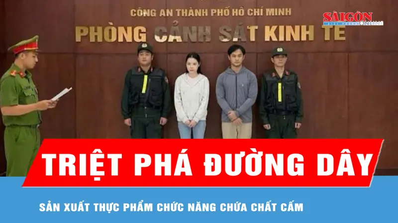 TPHCM: Triệt phá đường dây sản xuất thực phẩm chức năng chứa chất cấm 