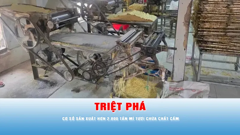 Podcast bản tin trưa 26-4: Triệt phá cơ sở sản xuất hơn 2.800 tấn mì tươi chứa chất cấm