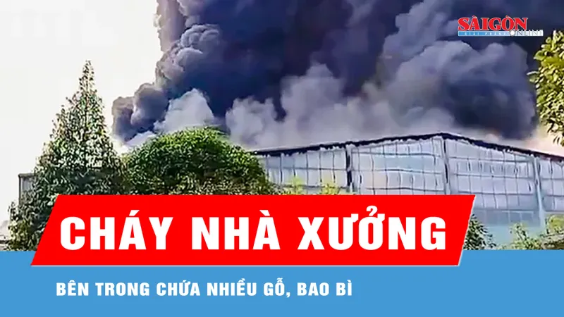 Khống chế đám cháy lớn ở Khu công nghiệp Tân Bình